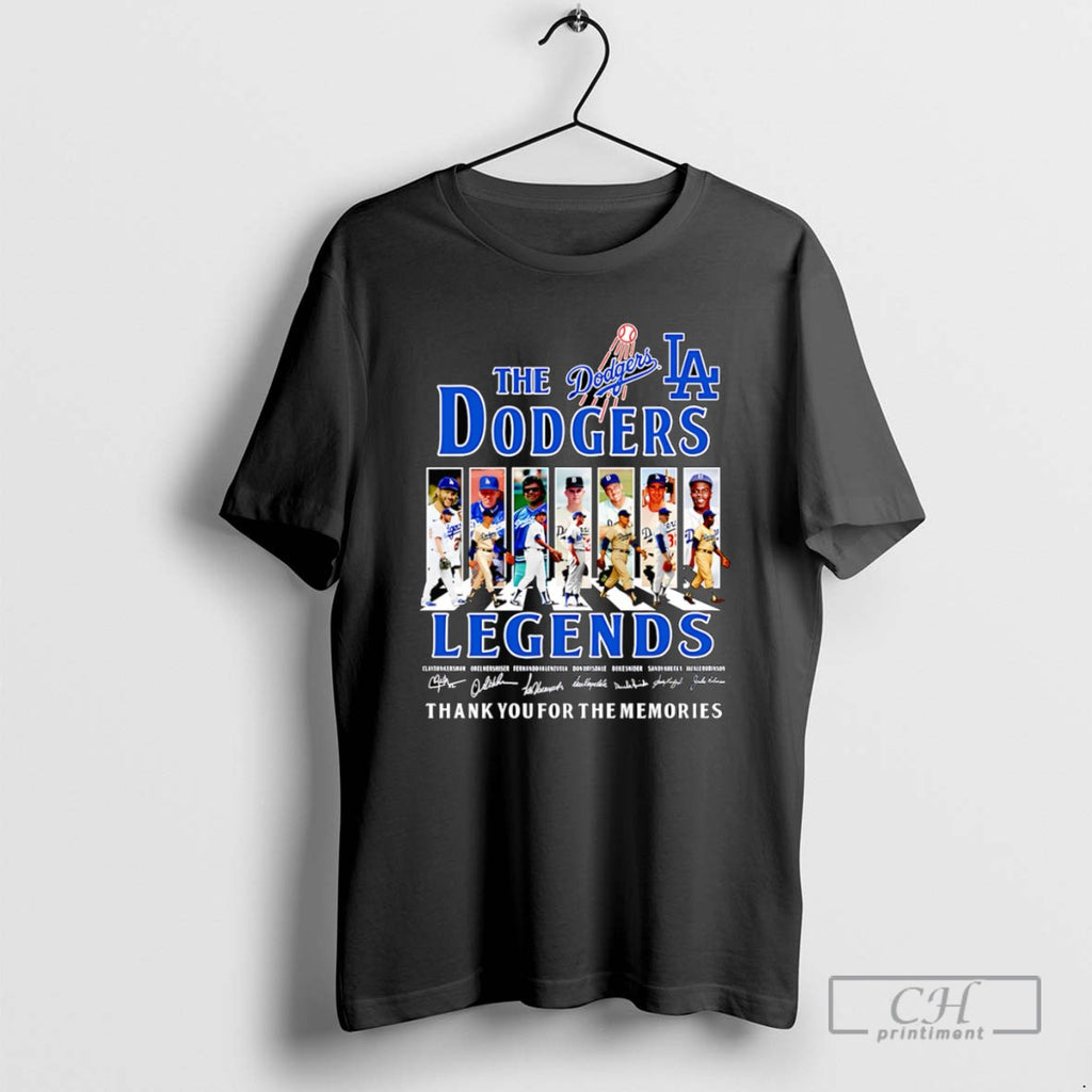 The La Dodgers Legends Thank You For The Memories T Shirts