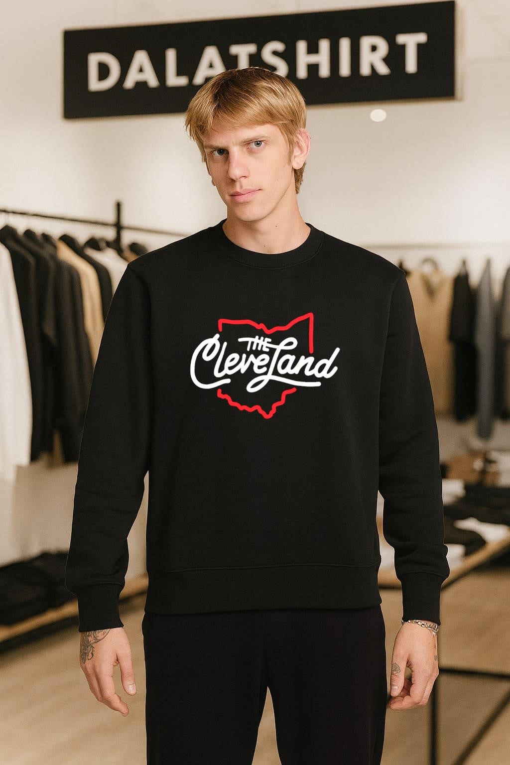 The Land Cleveland map shirt