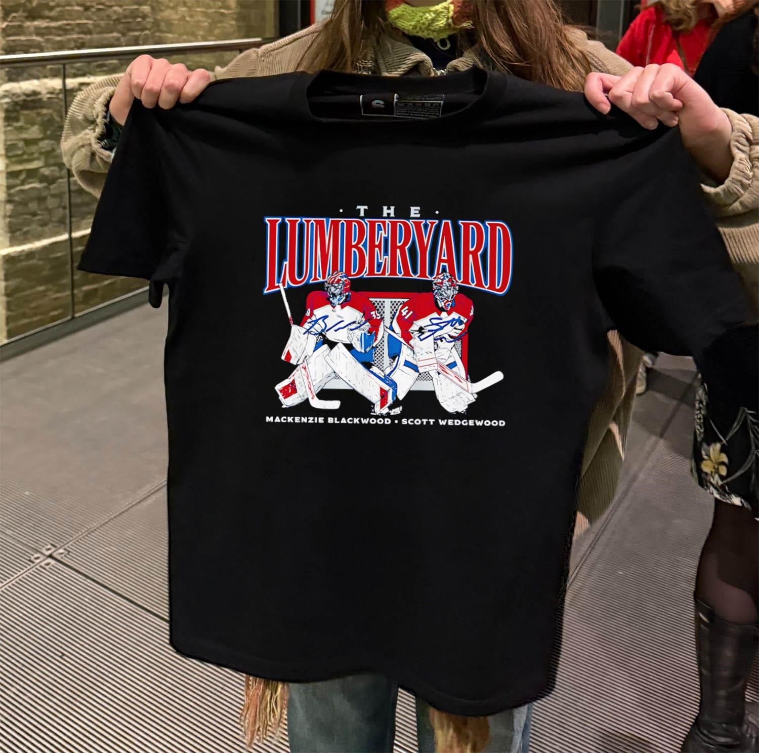 The Lumberyard Mackenzie Blackwood Scott Wedgewood Goalies shirt