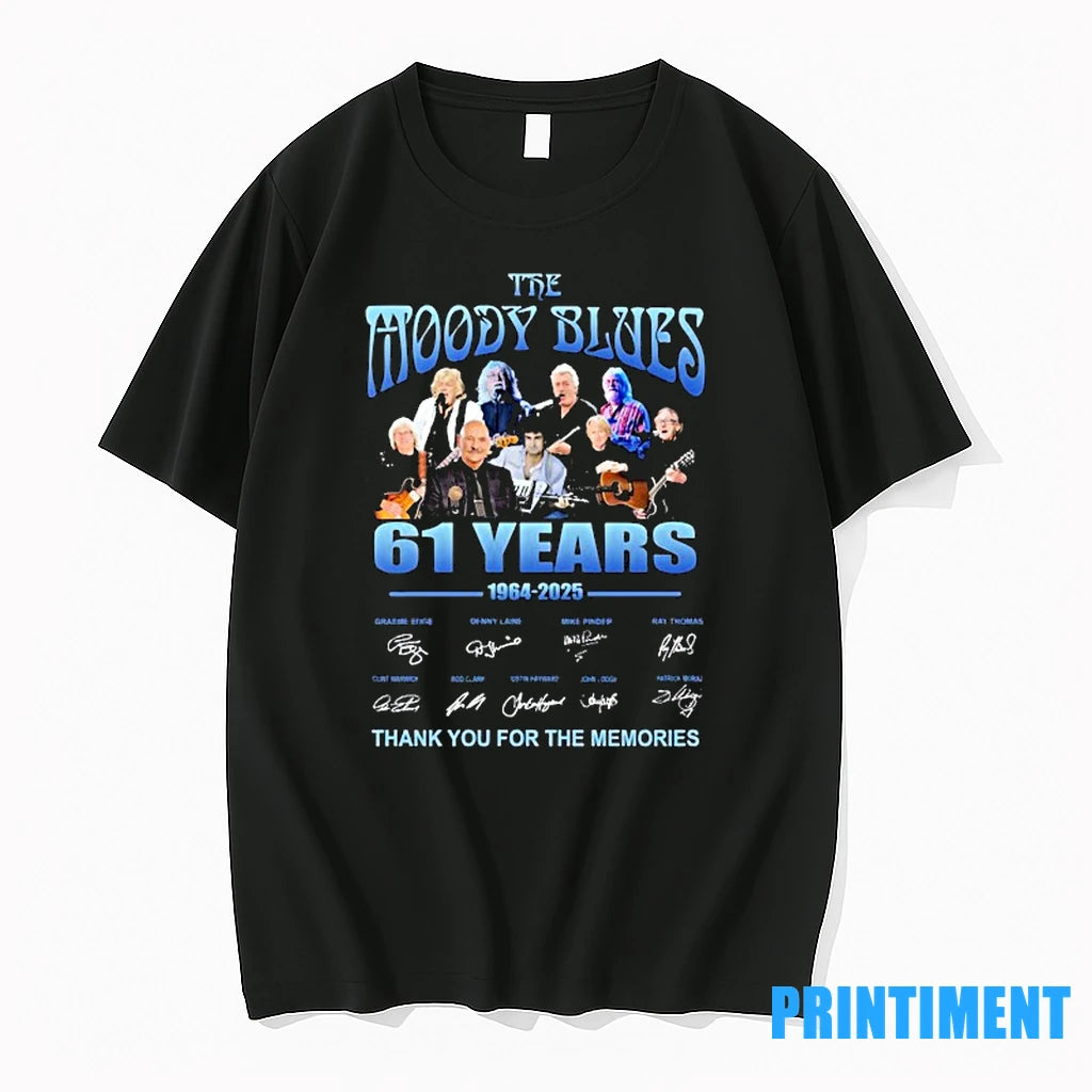 The Moody Blues 61 Years 1964 2025 Thank You For The Memories Signatures Tshirts Sweater