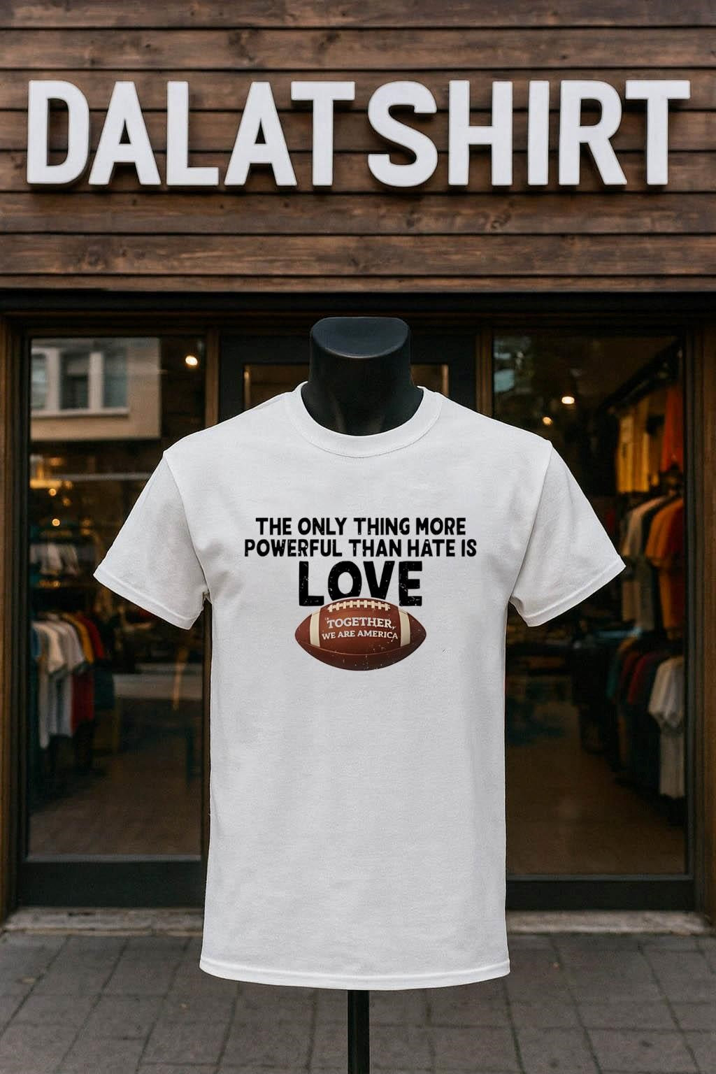 The Only Thing More Powerful Than Hate Is Love Football shirt