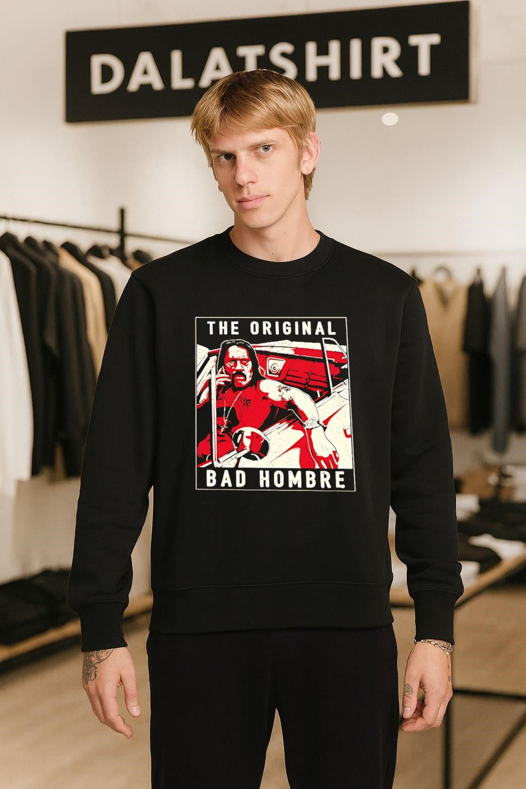 The Original Bad Hombre Danny Trejo Machete Car Graphics shirt