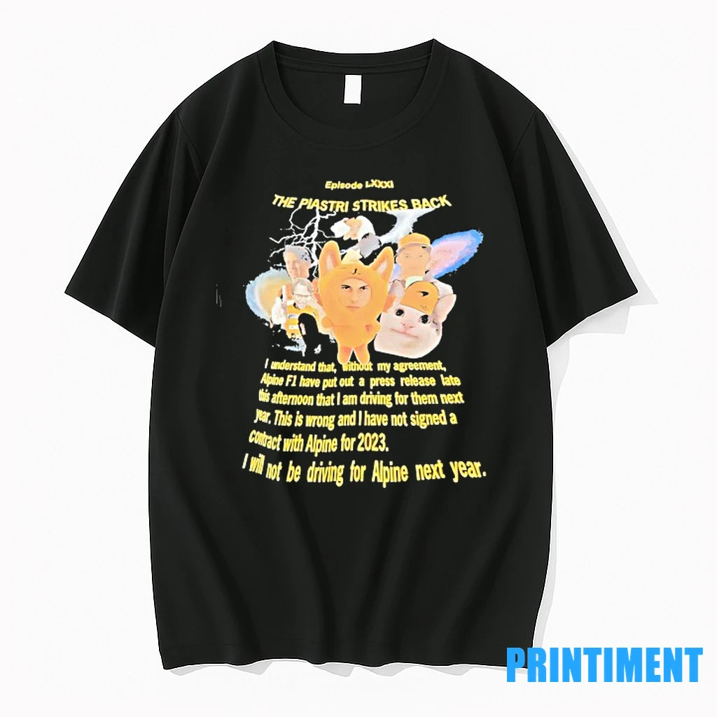 The Piastri Strikes Back Lightning Meme Tshirts Sweater