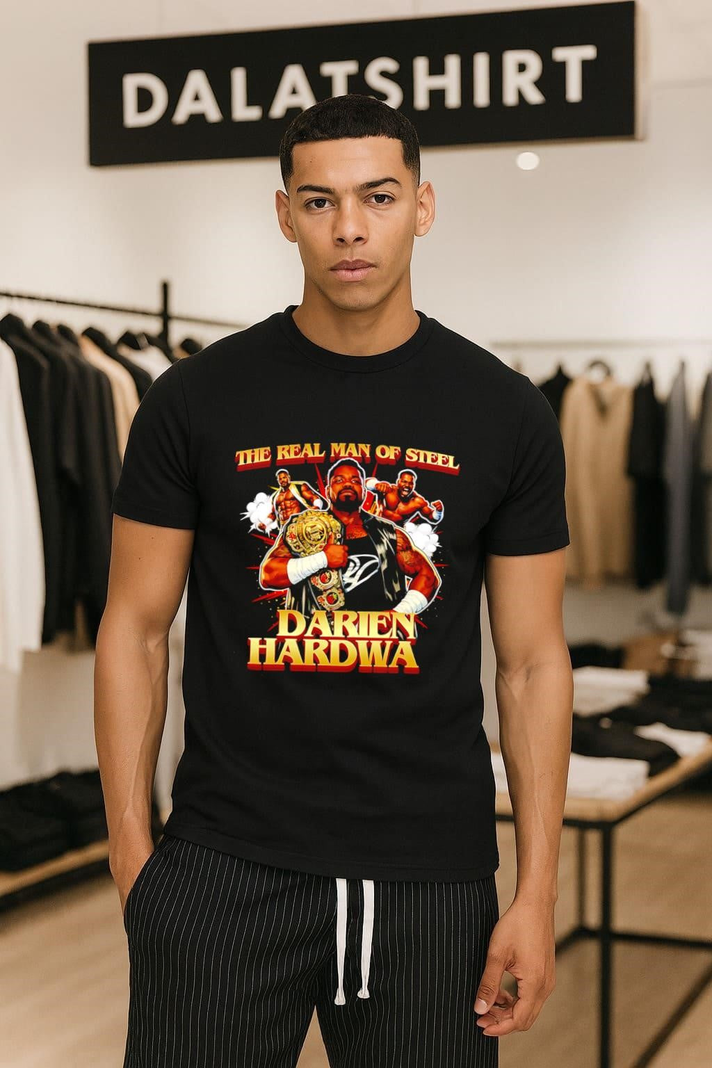 The Real Man Of Steel Darien Hardwa Wrestling Champion shirt
