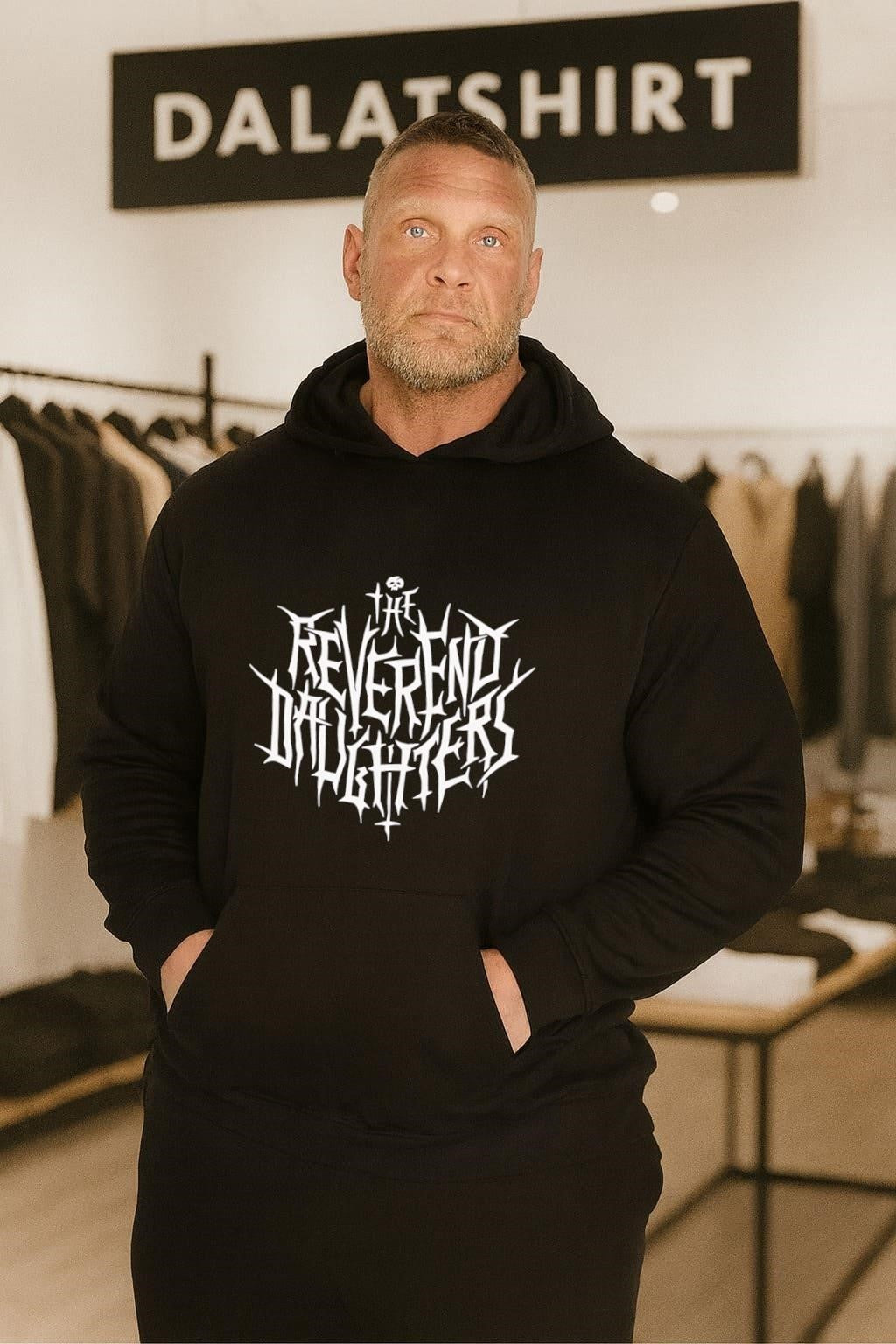 The Reverend Daughters Gothic Spiky Lettering Logo shirt