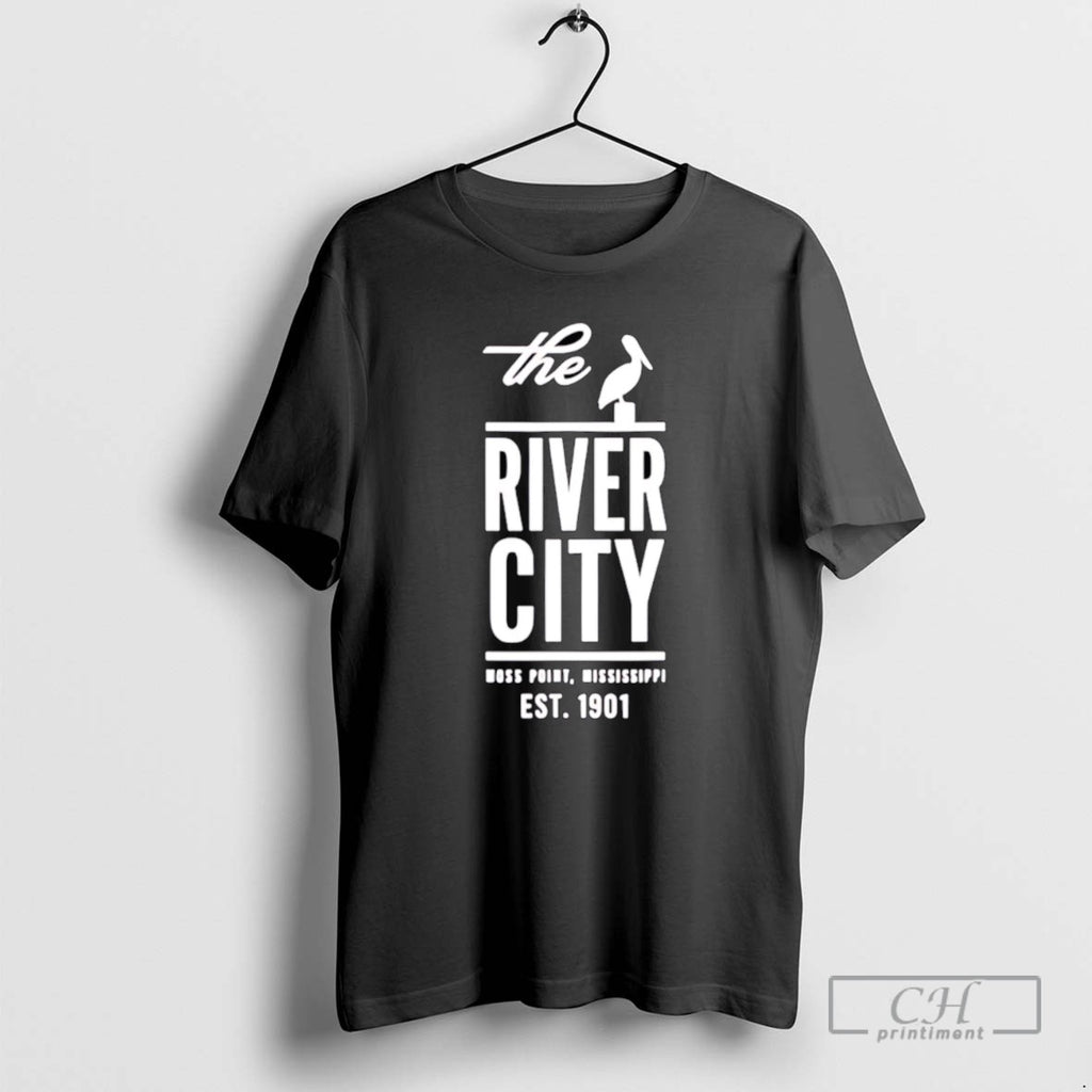The River City Moss Point Mississippi Est 1901 T Shirts