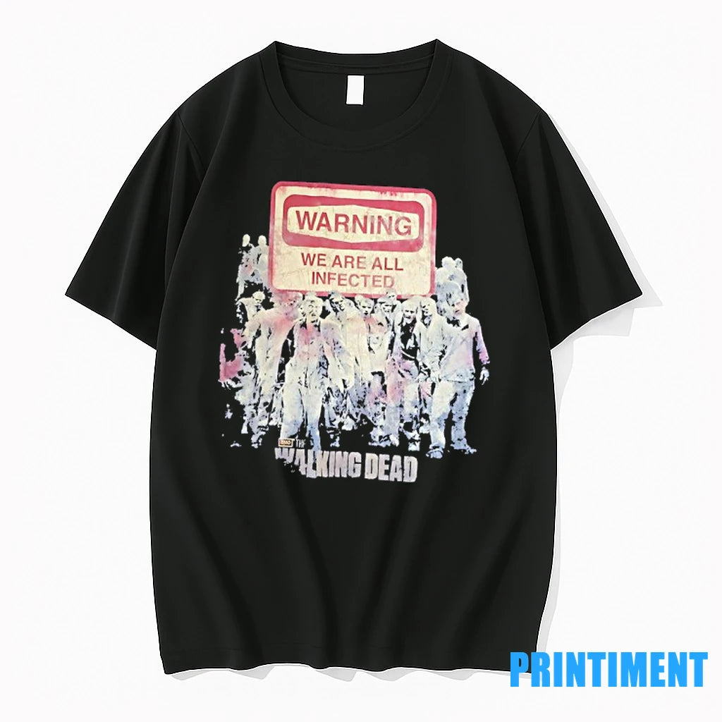 The Walking Dead Warning We Are All Infected Zombies Tshirts Sweater
