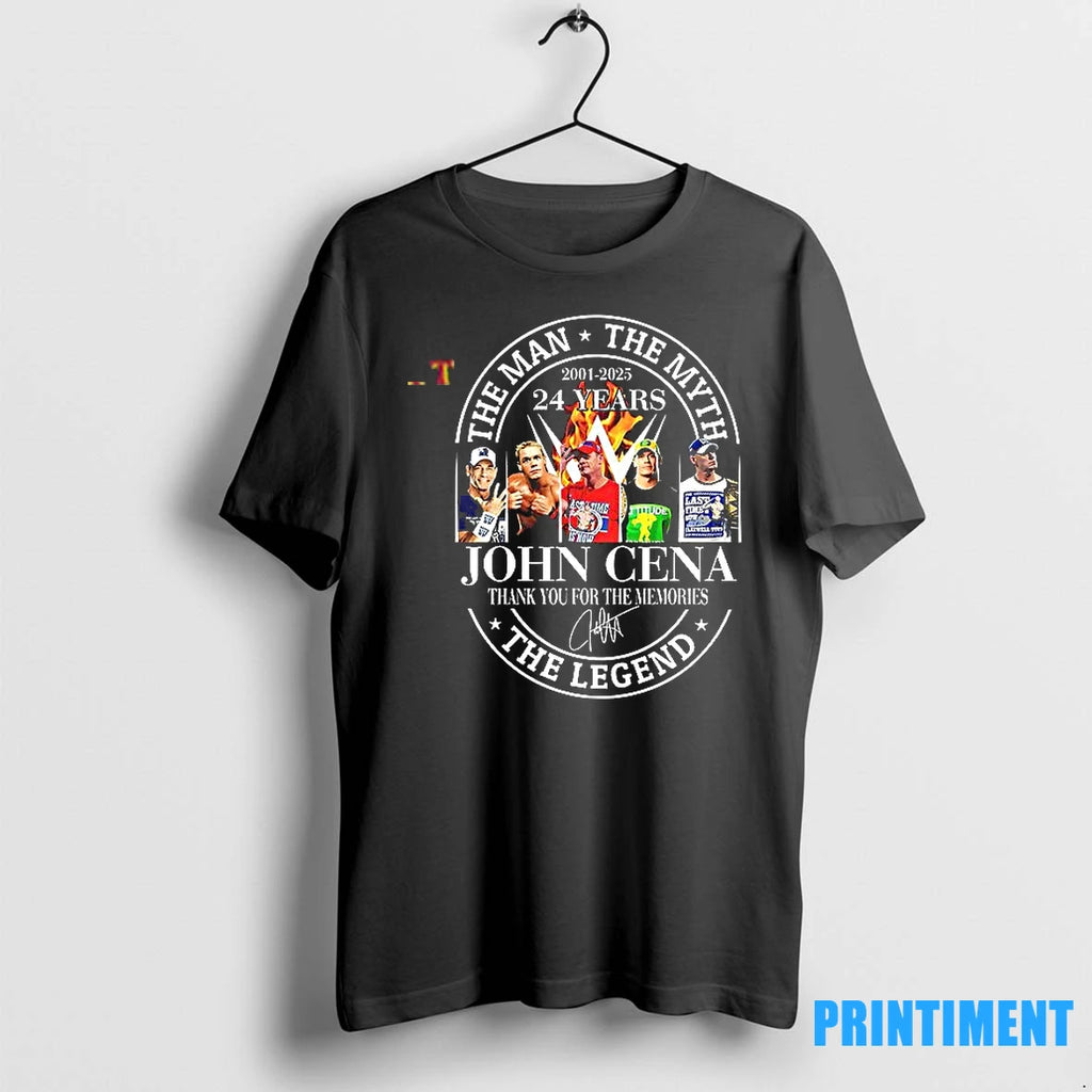 The Man The Myth The Legend John Cena 2001 2025 24 Years Tshirts Sweater