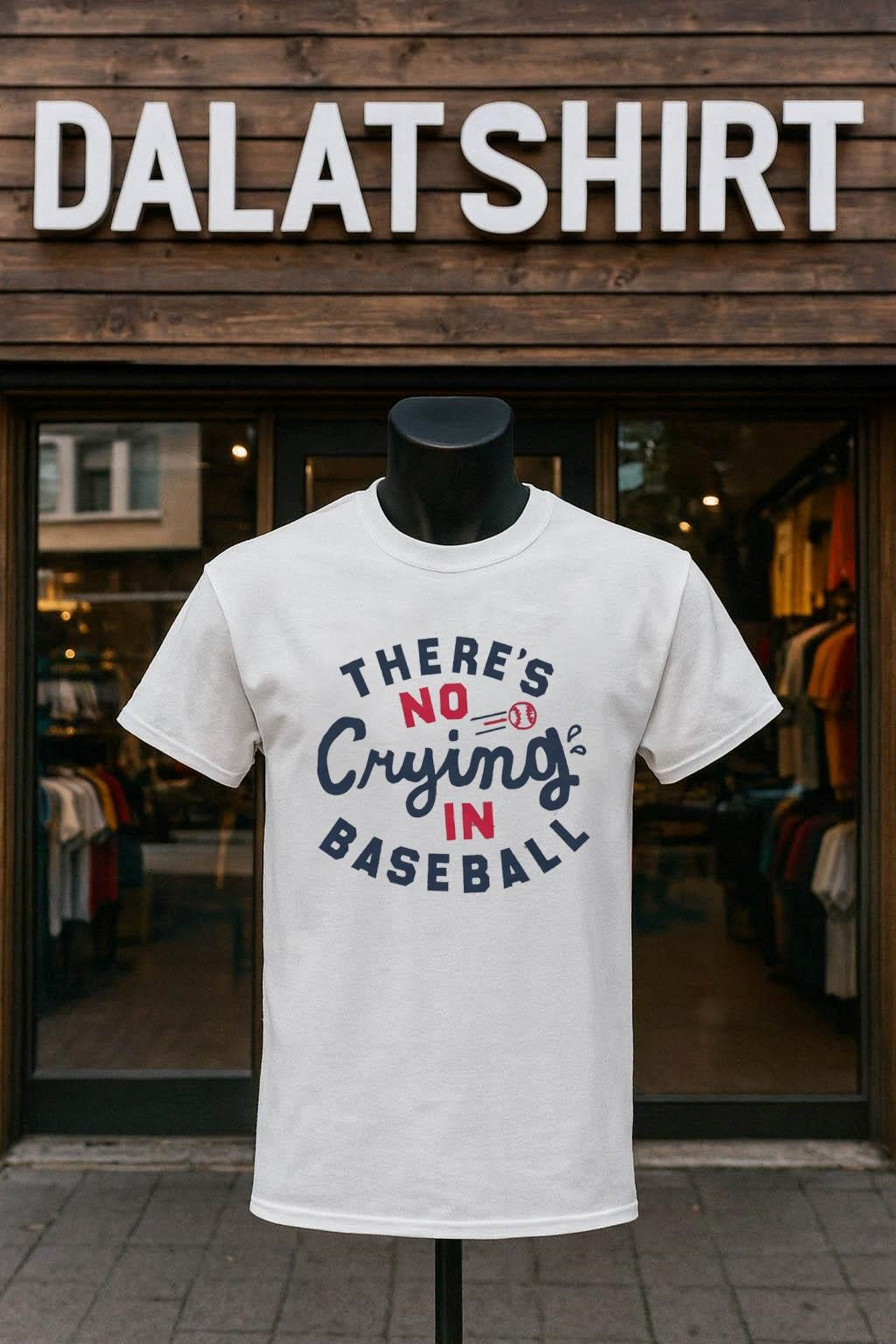There’s No Crying in Baseball with Flying Red Ball shirt