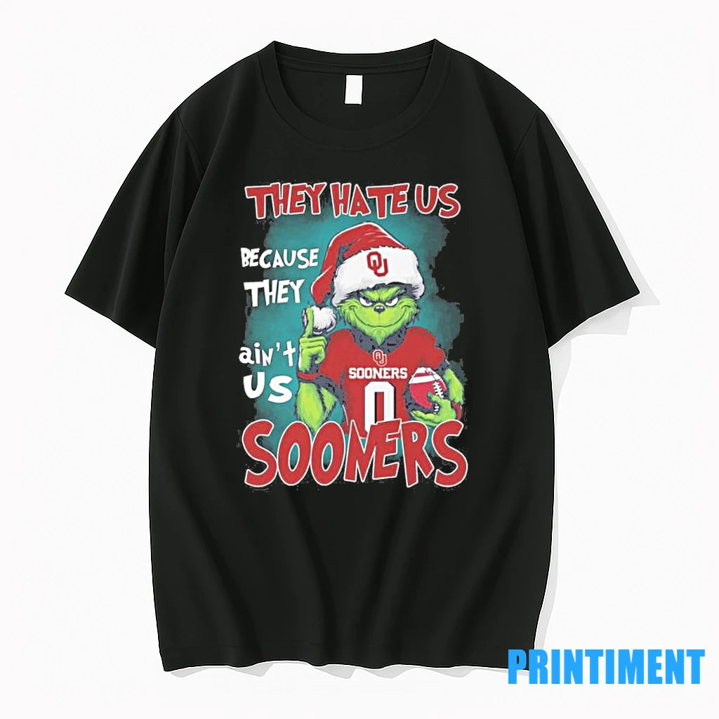 They Hate Us Cause They Aint Us Oklahoma Sooners Grinch Christmas Tshirts Sweater