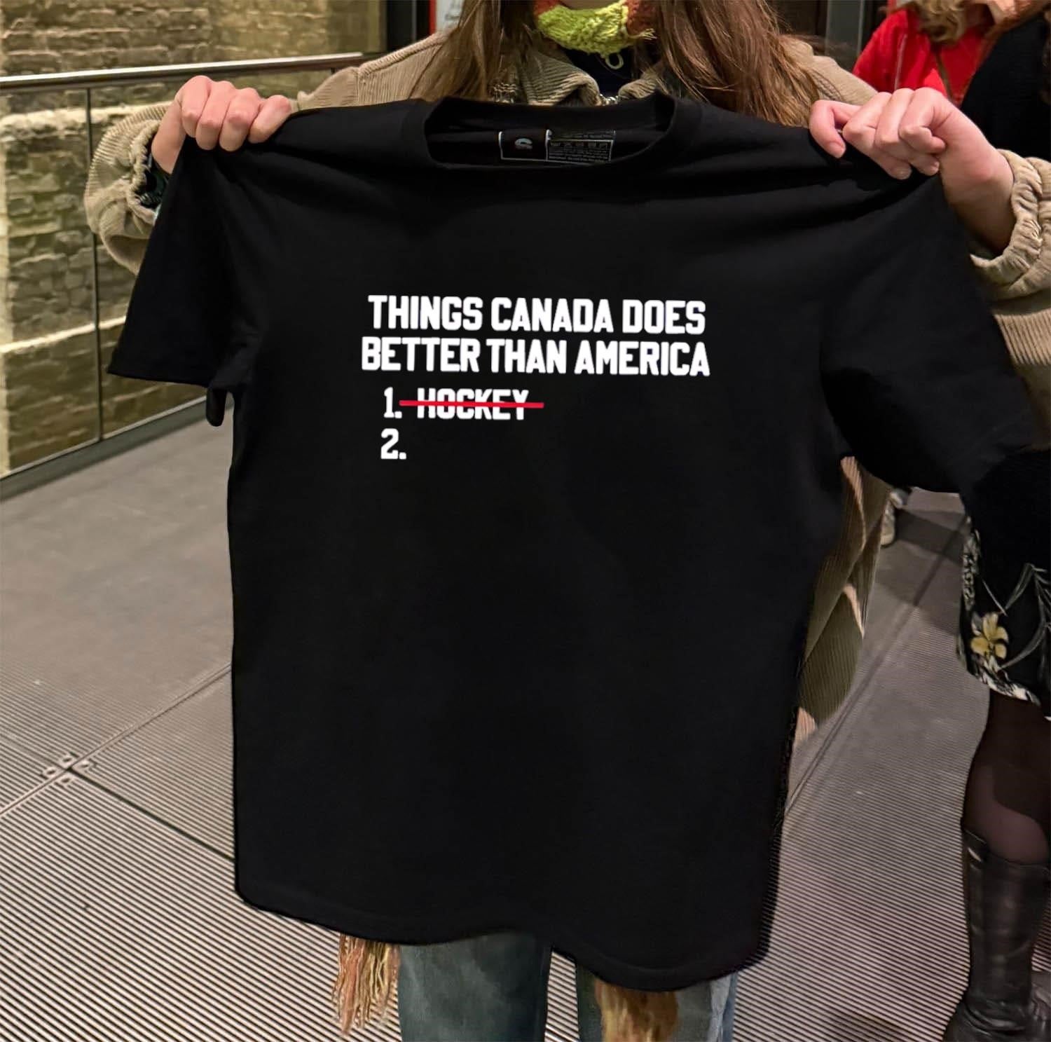 Things Canada Does Better Than America Hockey shirt