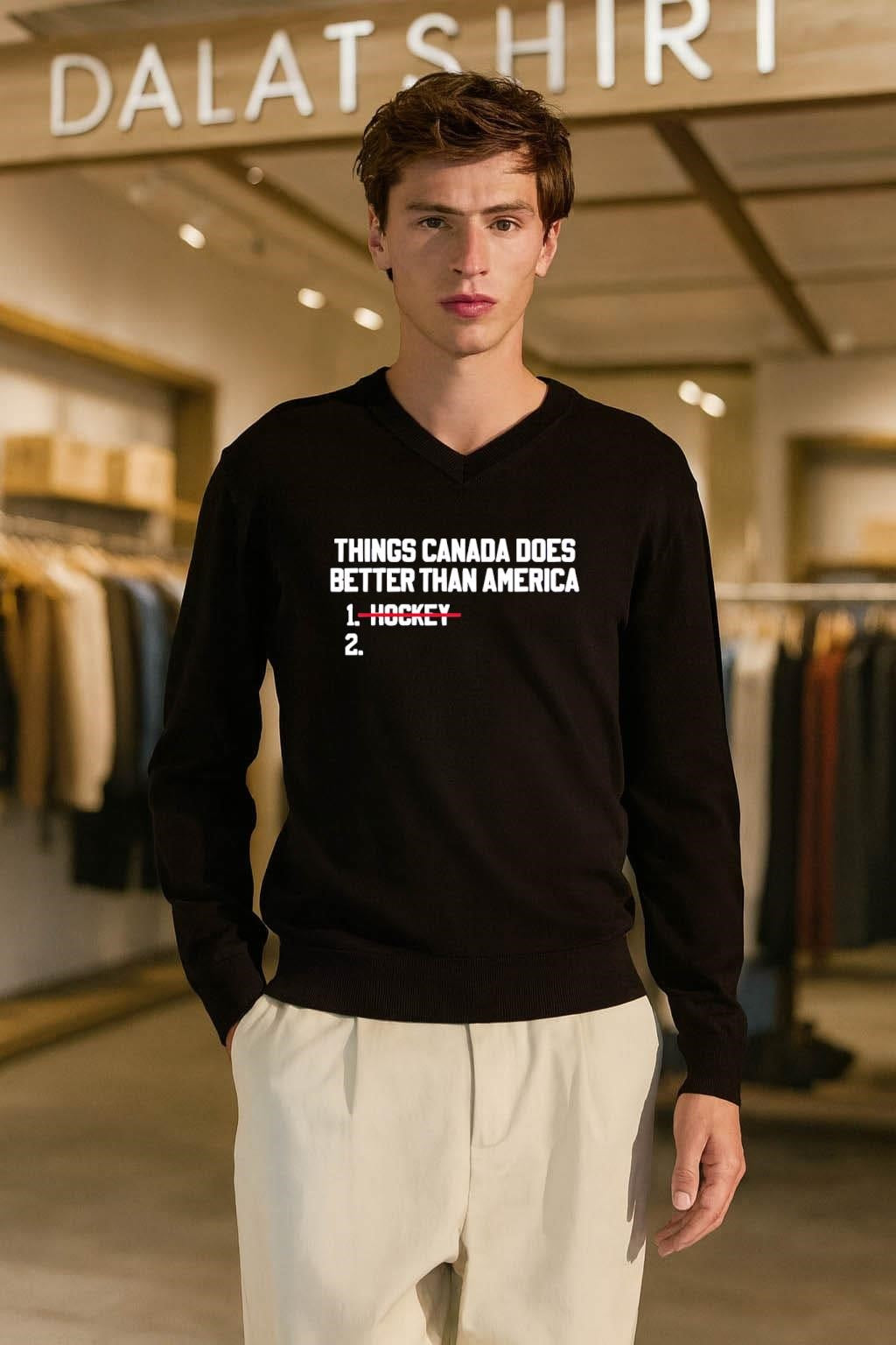 Things Canada Does Better Than America Hockey shirt