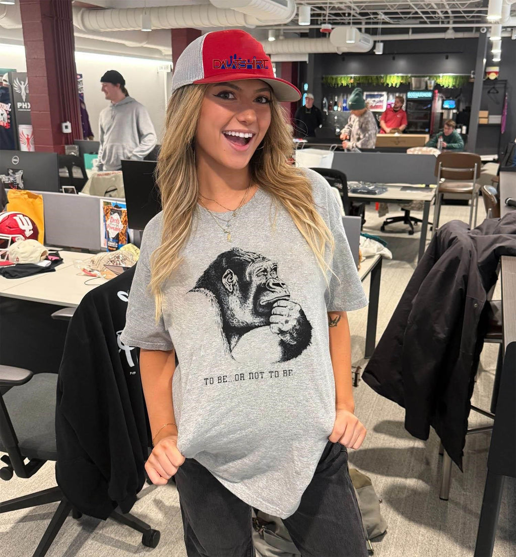 Thinking Gorilla To Be Or Not To Be shirt