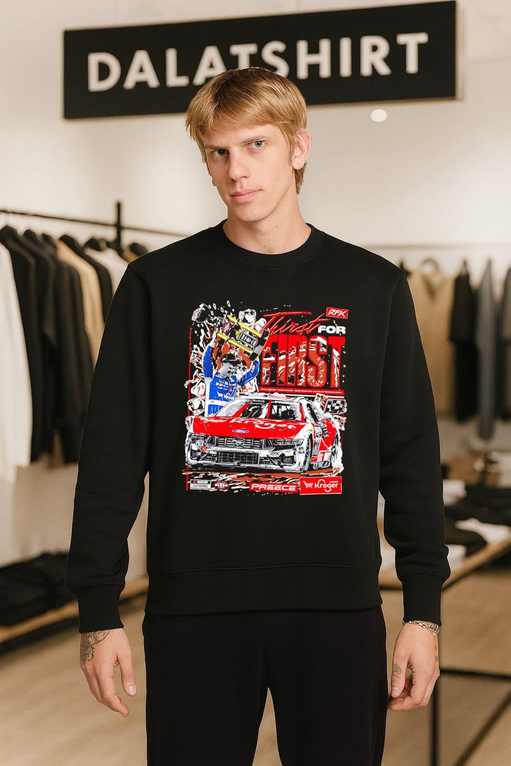 Thirst For First Ryan Preece RFK Racing Ford Mustang shirt