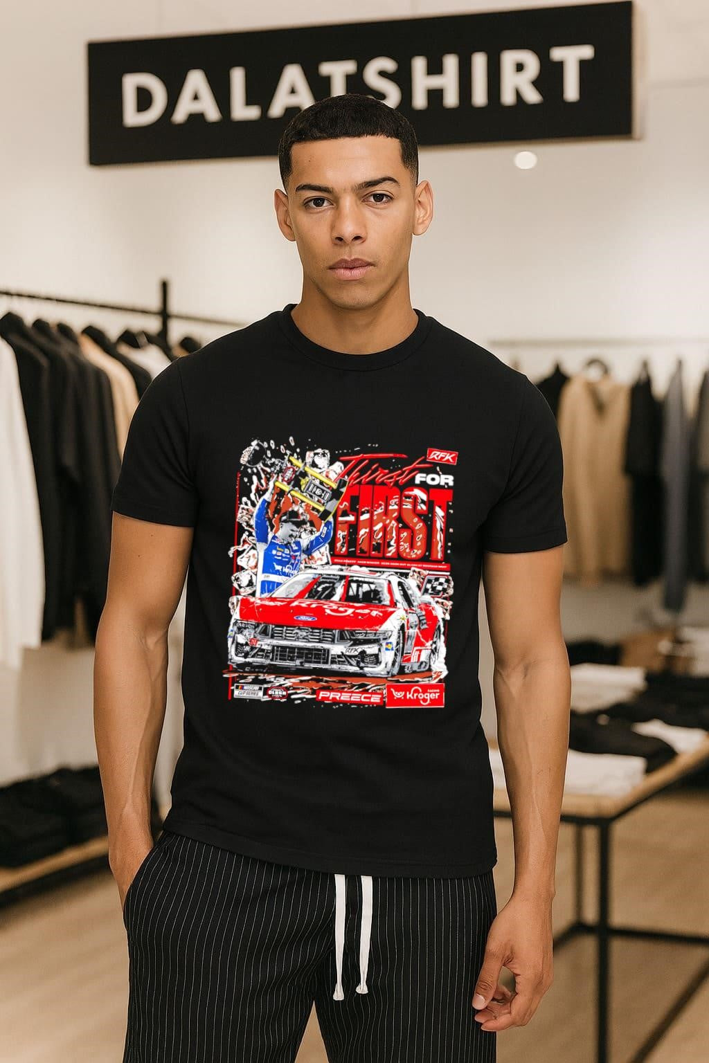 Thirst For First Ryan Preece RFK Racing Ford Mustang shirt
