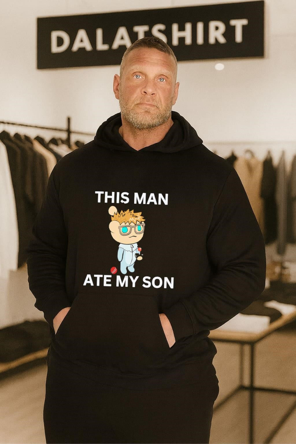This Man Ate My Son Reddit Snoo character shirt