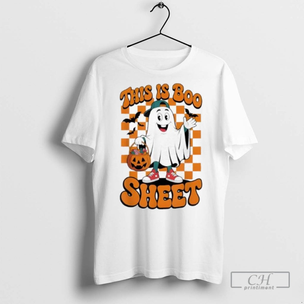 This Is Boo Sheet Funny Halloween Ghost Baseball T Shirts