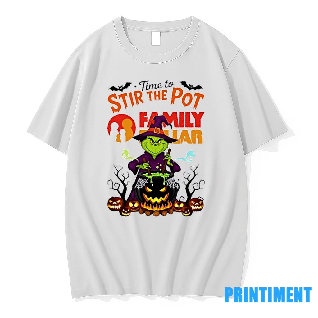 Time To Stir The Pot Family Dollar X Grinch Happy Halloween Tshirts Sweater