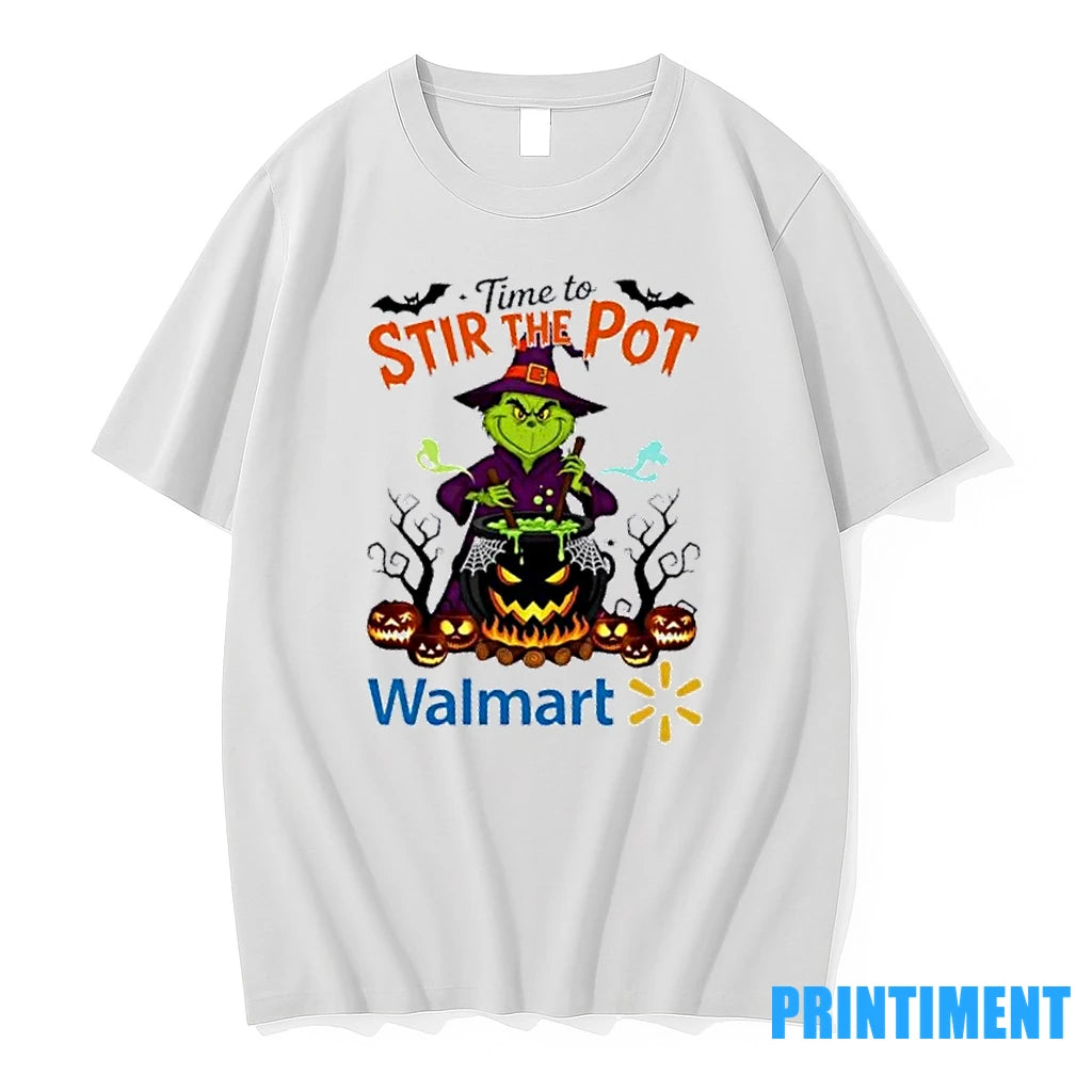 Time To Stir The Pot Walmart X Grinch Happy Halloween Tshirts Sweater
