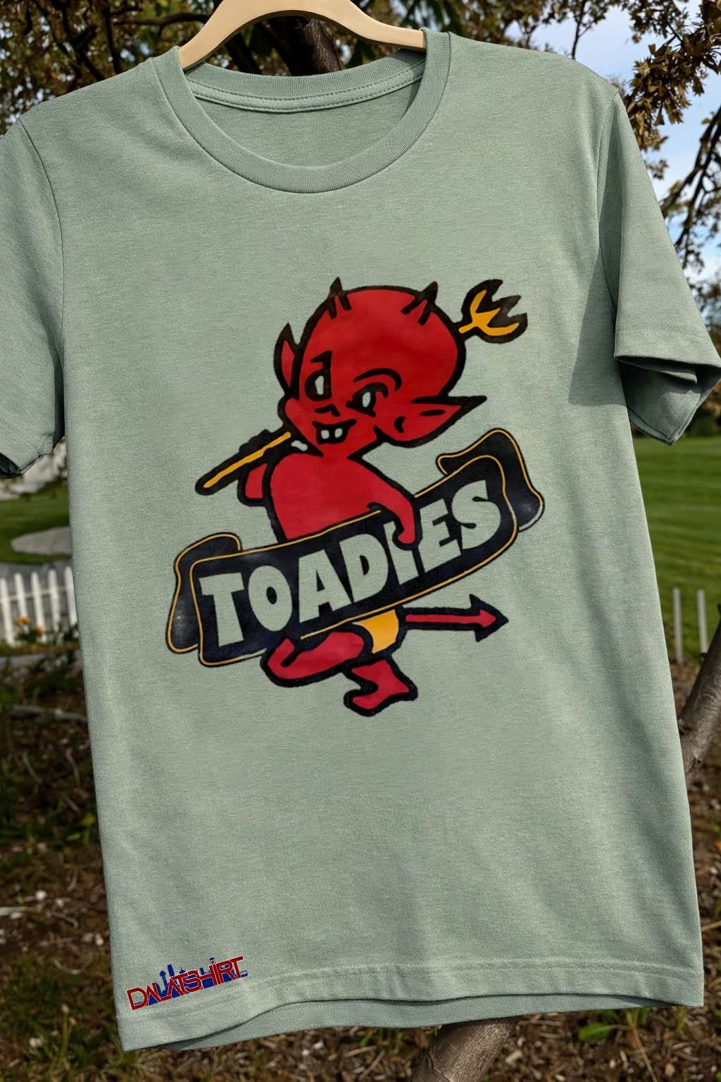 Toadies Possum Kingdom Red Devil Pitchfork Logo shirt
