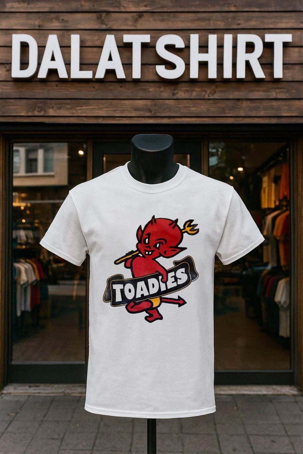 Toadies Possum Kingdom Red Devil Pitchfork Logo shirt