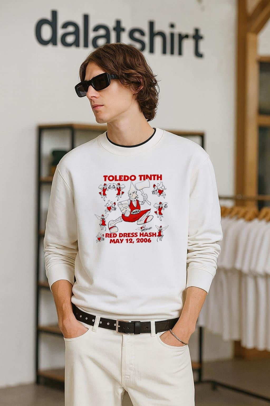 Toledo Tinth Red Dress Hash May 12 2006 shirt
