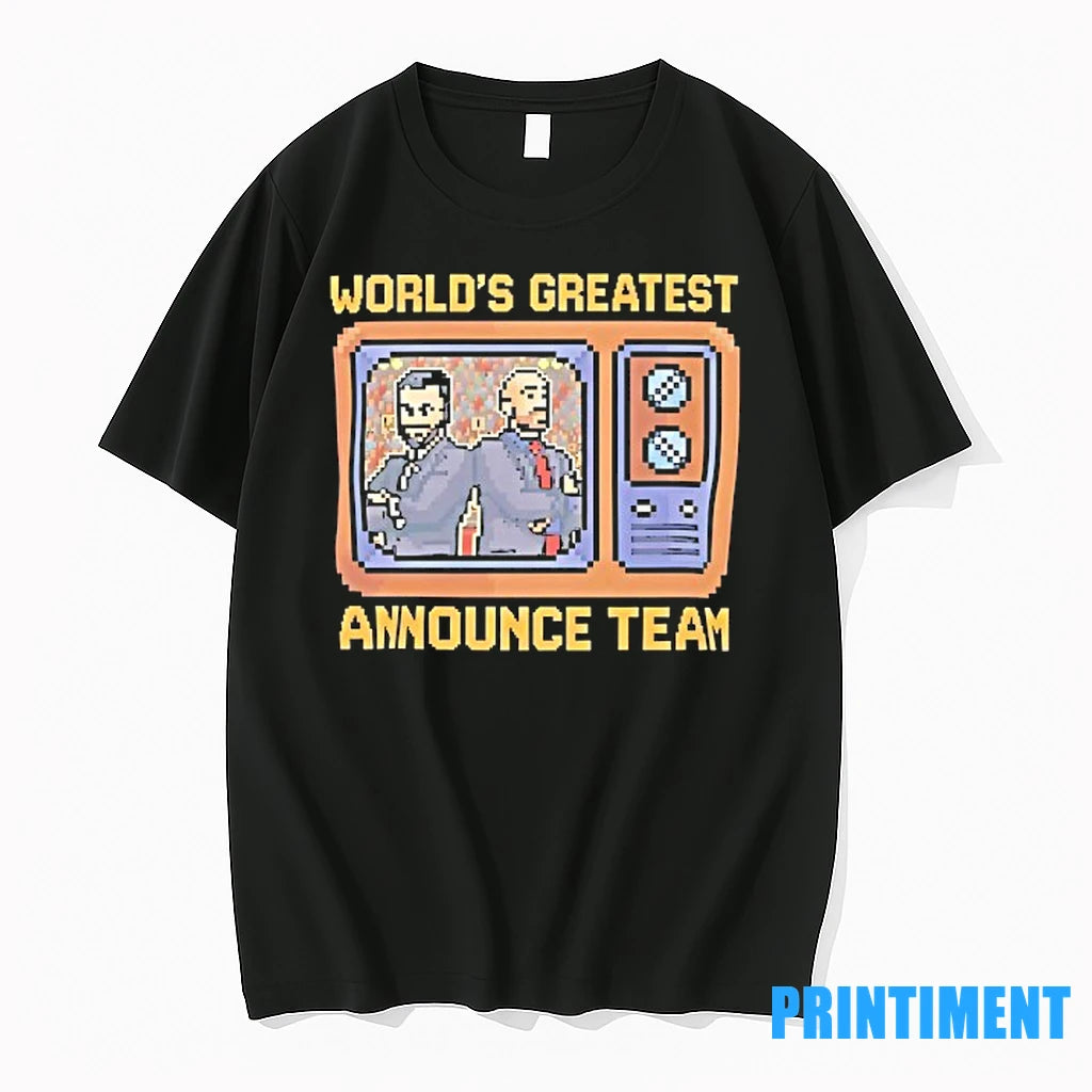 Tom Hannifan And Matthew Rehwoldt Worlds Greatest Announce Team Pixel Tshirts Sweater