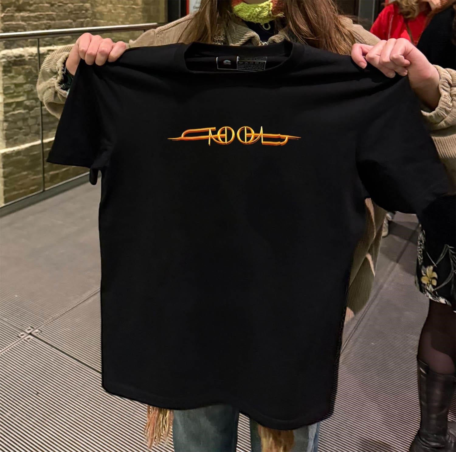 Tool Band Golden 3D Effect Modern Logo Font shirt
