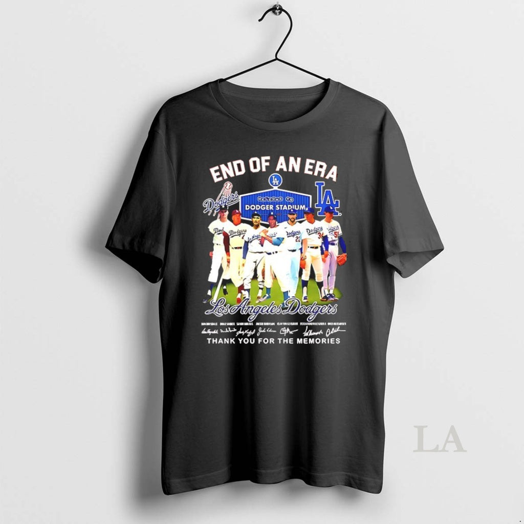 Top End Of An Era Los Angeles Dodgers Baseball Stadium Players Signature