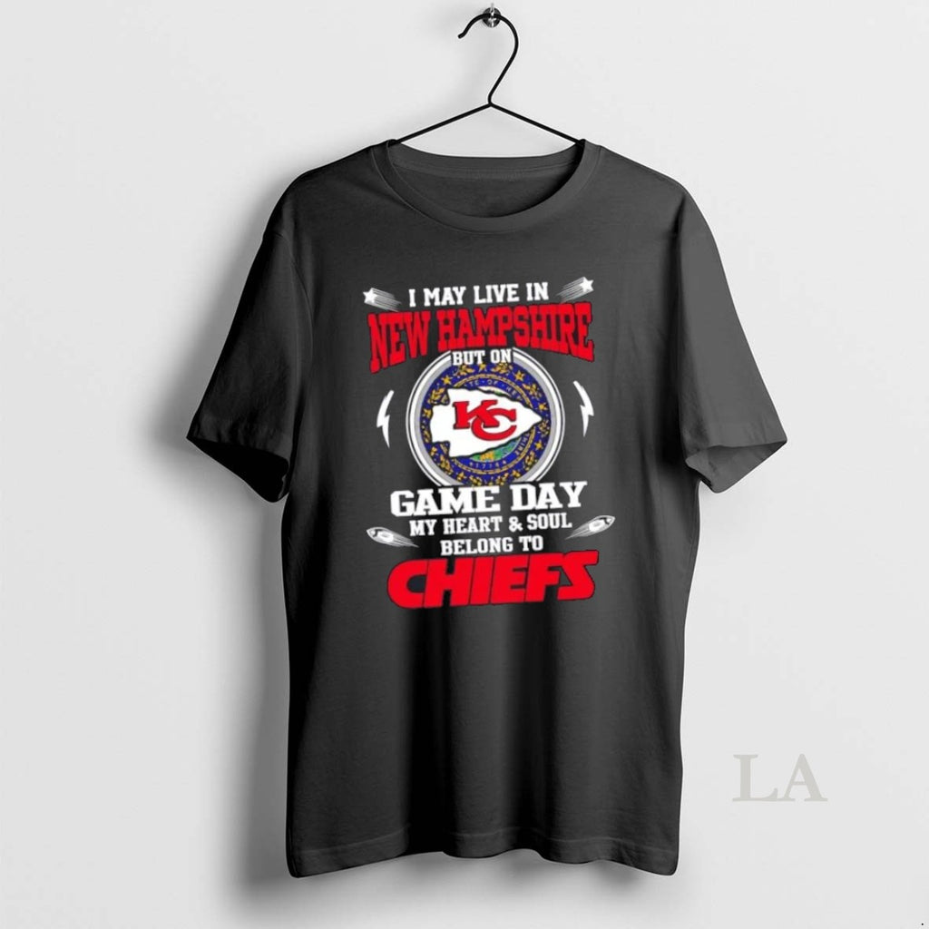 Top I May Live In New Hampshire But On Game Day My Heart And Soul