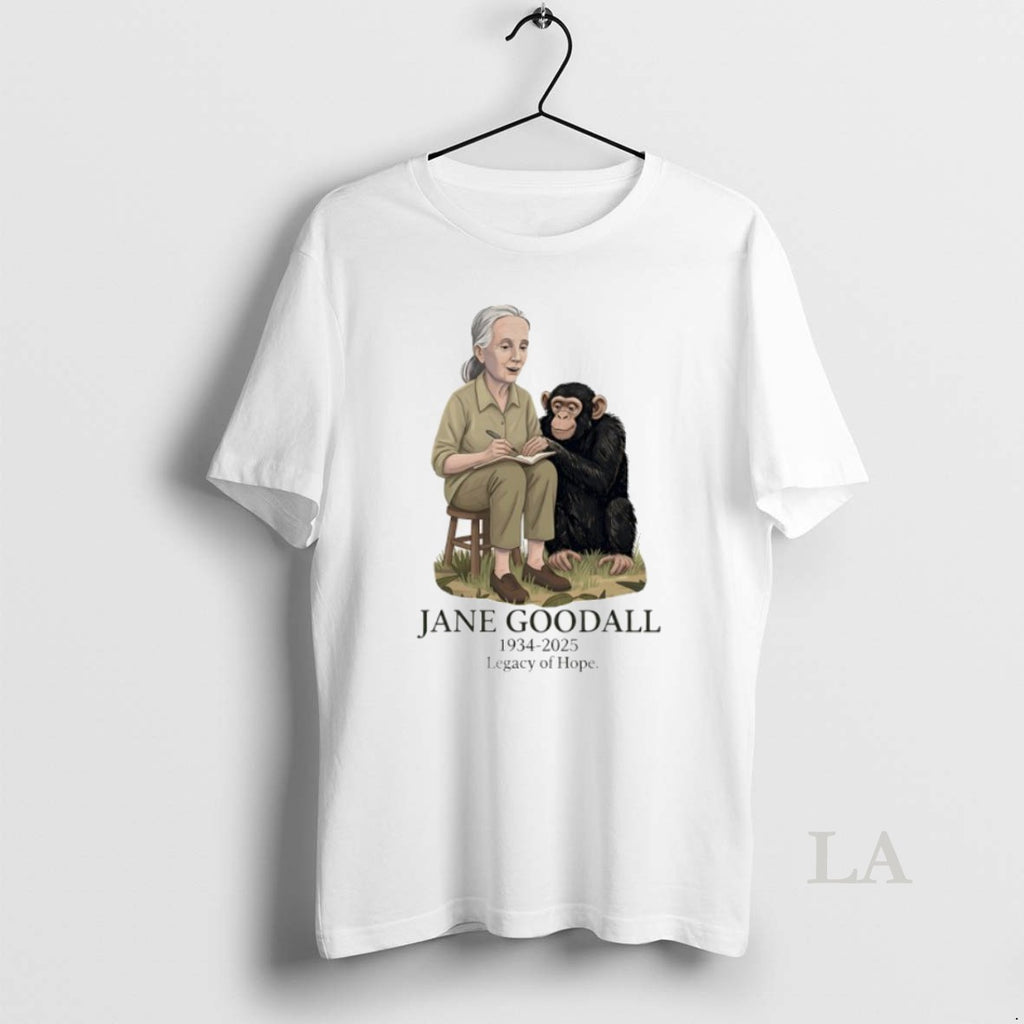 Top Jane Goodall 1934 2025 Legacy Of Hope Cartoon