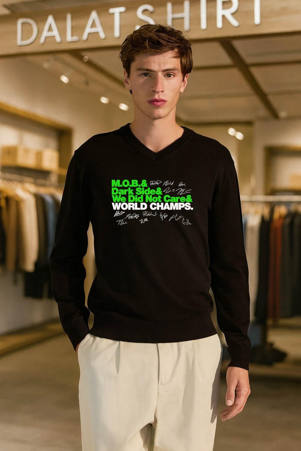 M.O.B. Dark Side We Did Not Care World Champs Autographed shirt