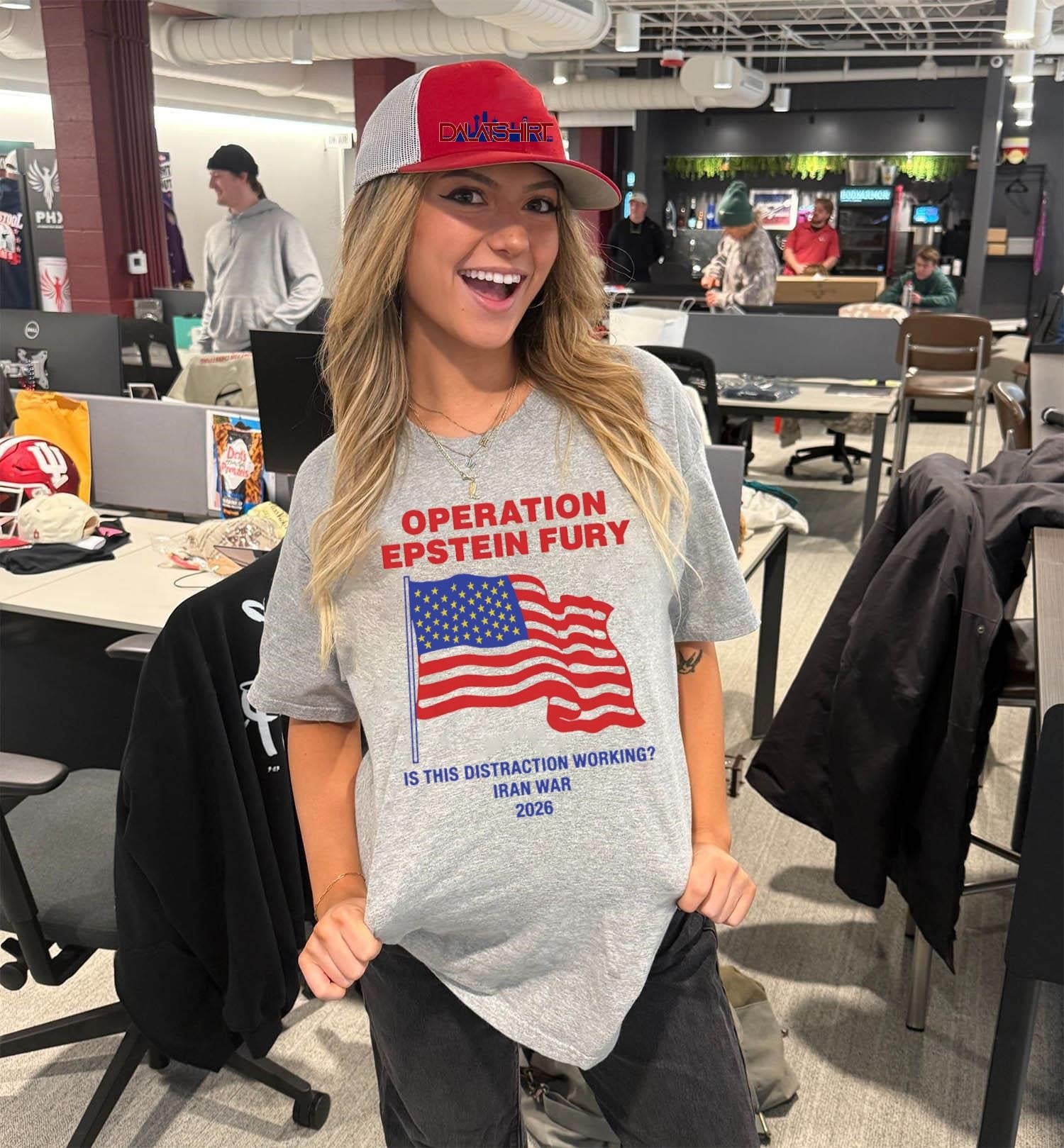 Operation Epstein Fury Is This Distraction Working USA flag shirt