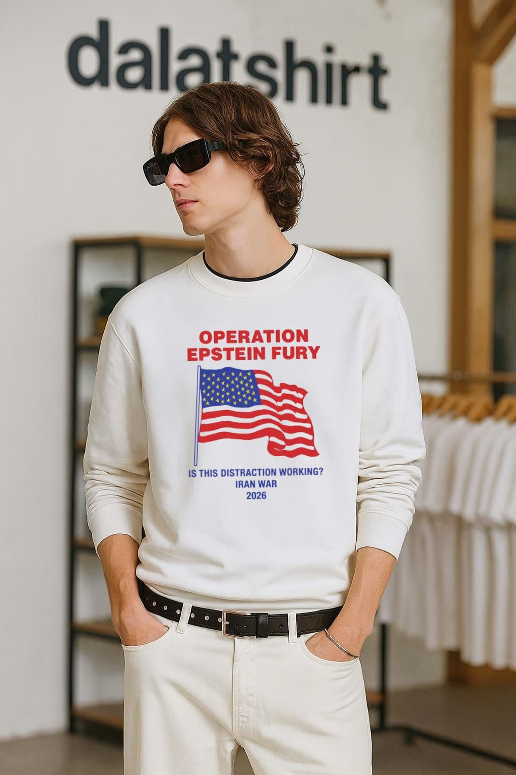 Operation Epstein Fury Is This Distraction Working USA flag shirt