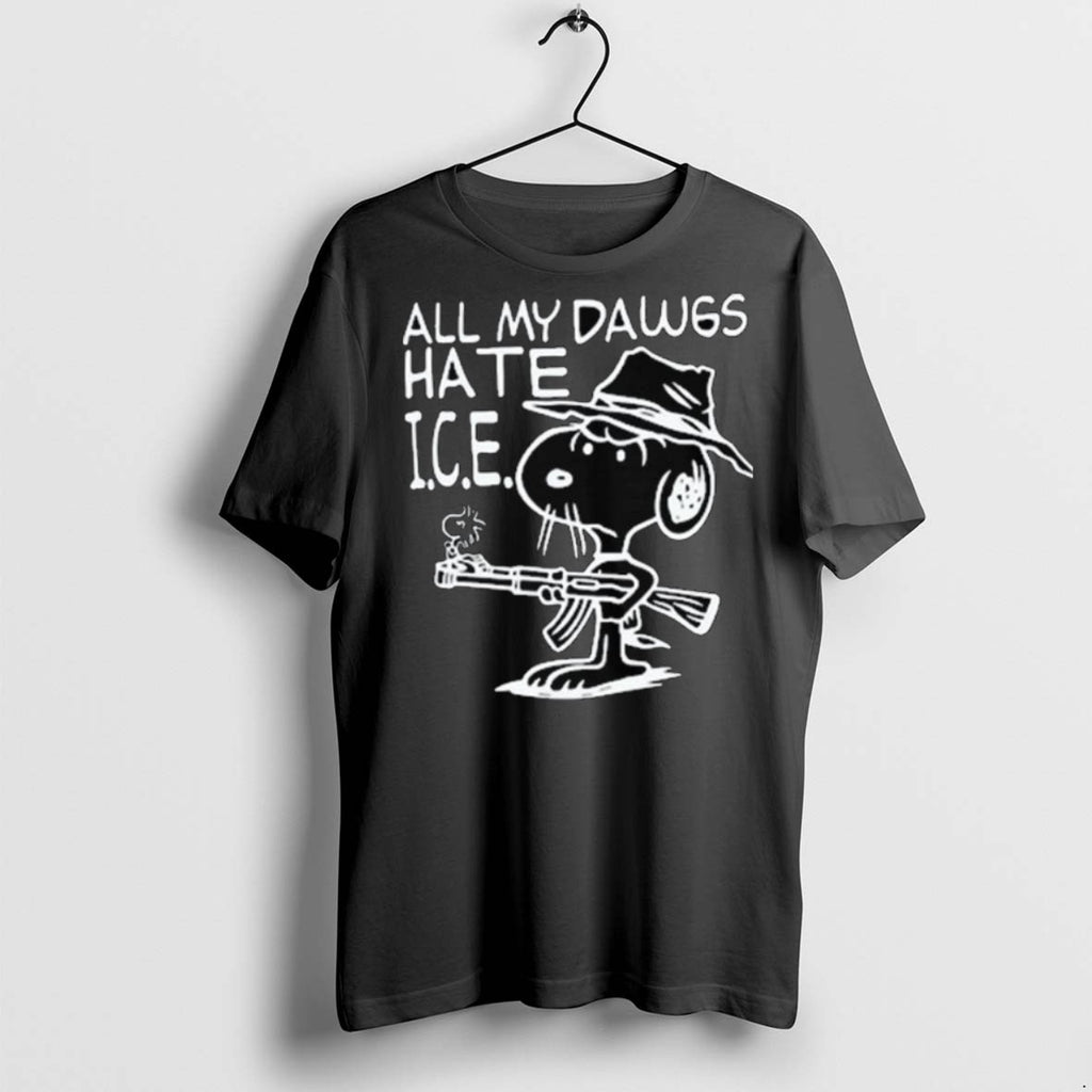 Premium All My Dawgs Hate Ice Long Sleve T Shirts