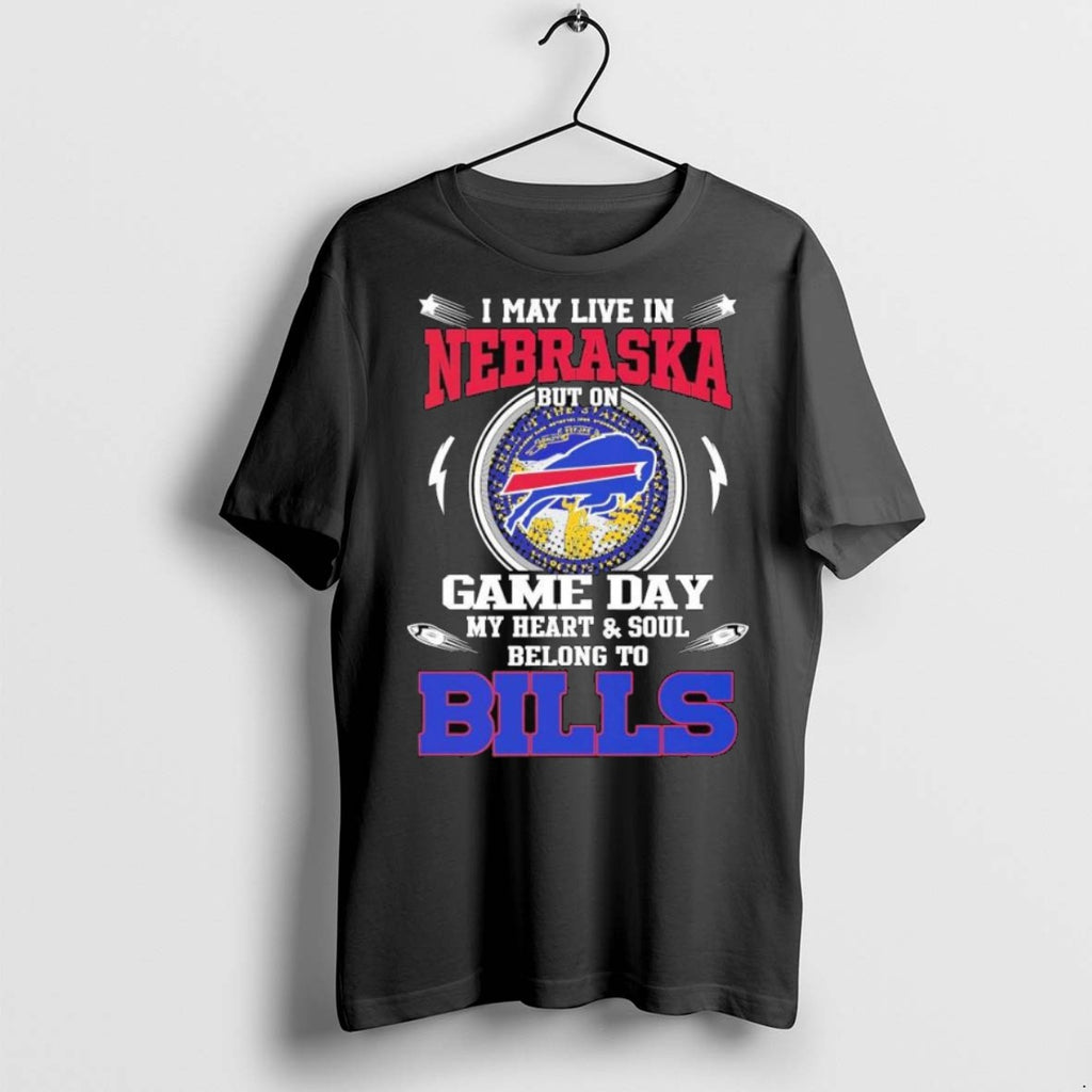 Top Premium I May Live In Nebraska But On Game Day My Heart Soul Belong