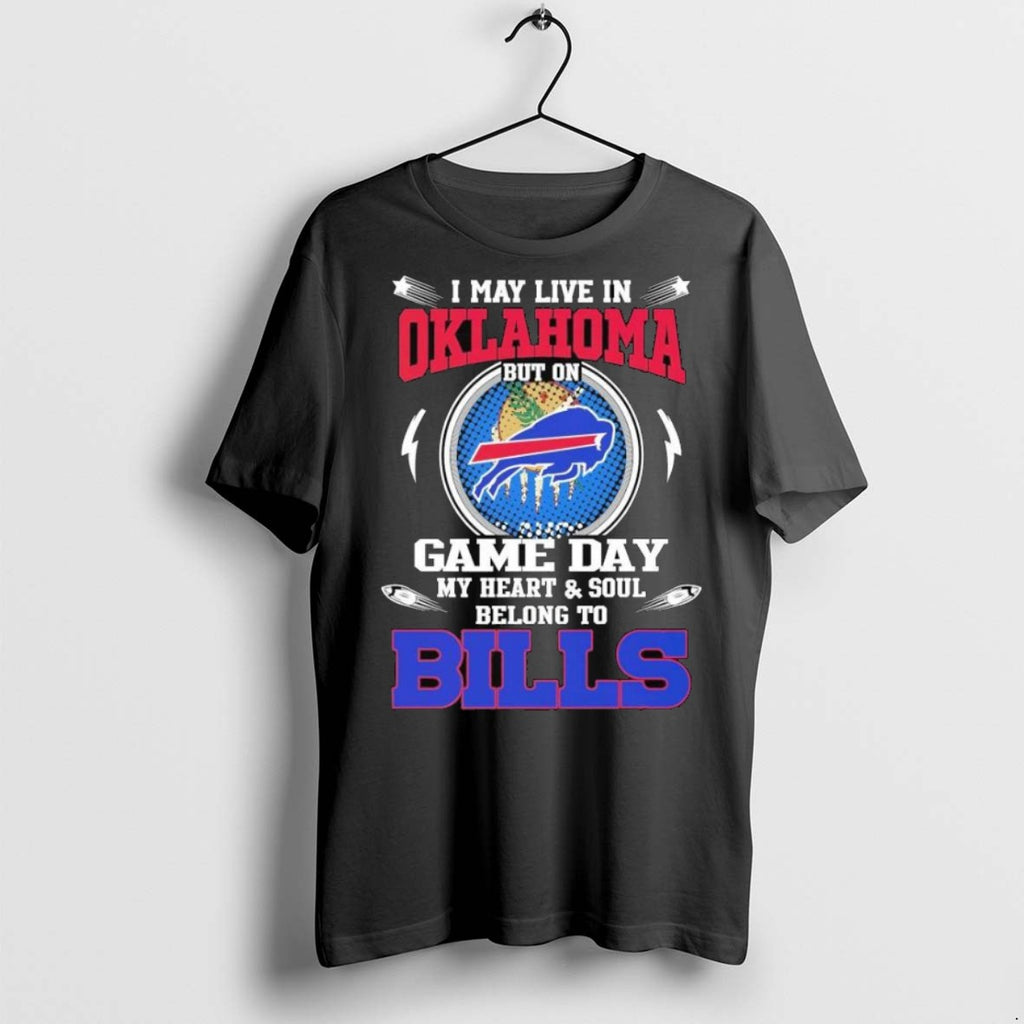 Top Premium I May Live In Oklahoma But On Game Day My Heart Soul Belong