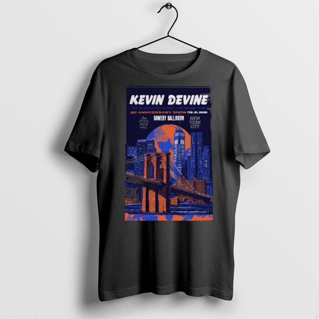 Top Premium Kevin Devine February 21 2026 Bowery Ballroom New York City Concert Long Sleve