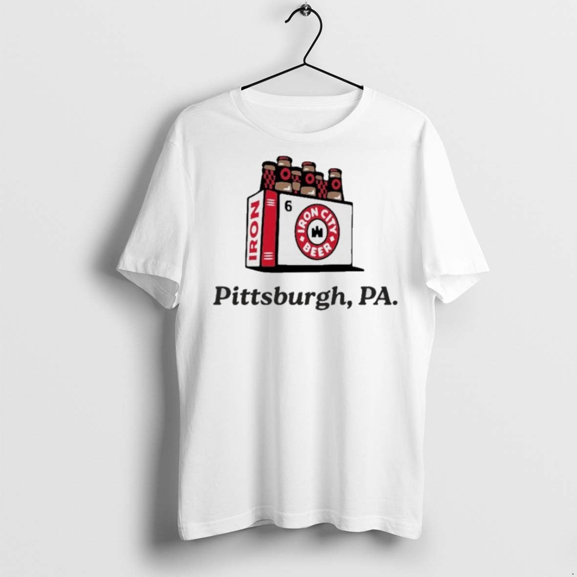 Premium Pittsburgh Brewing Iron City 6 Pack T Shirts