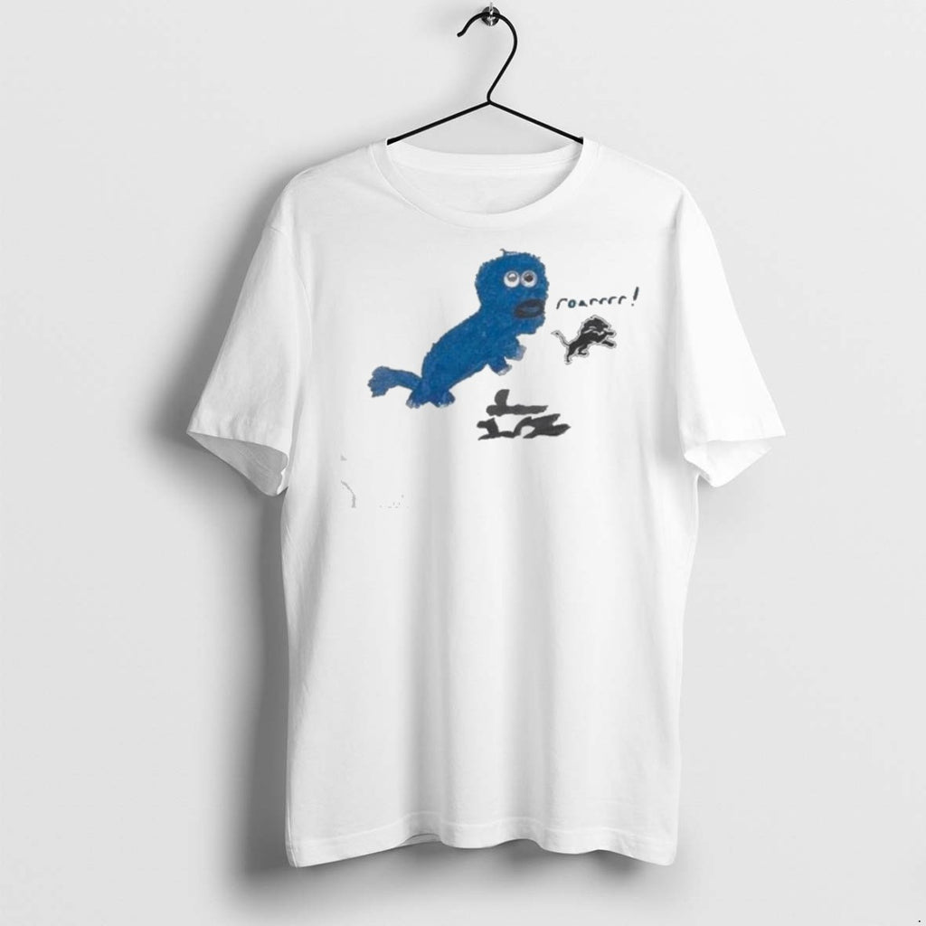 Premium Sam Laporta X Rookie Draw Detroit Lions Roar Logo T Shirts