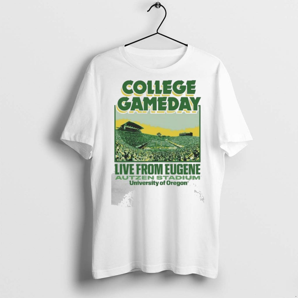 Top Premium University Of Oregon 2025 College Gameday Live From Eugene Autzen Stadium T Shirts