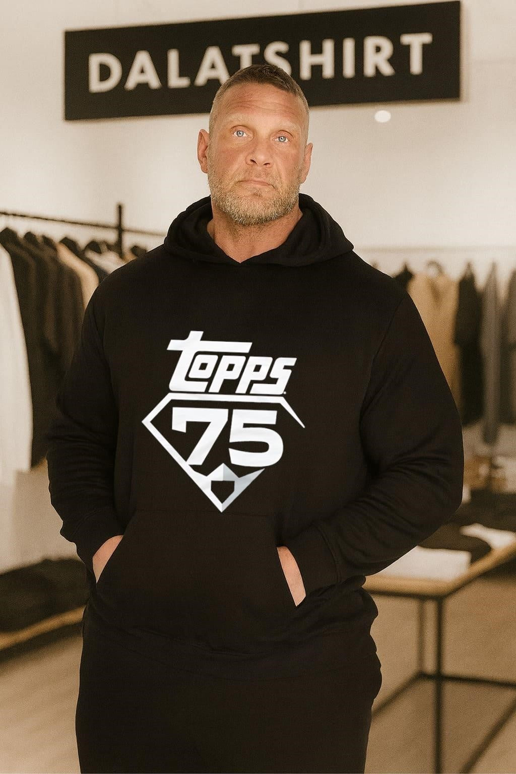 Topps 75th Anniversary Diamond Home Base Logo shirt