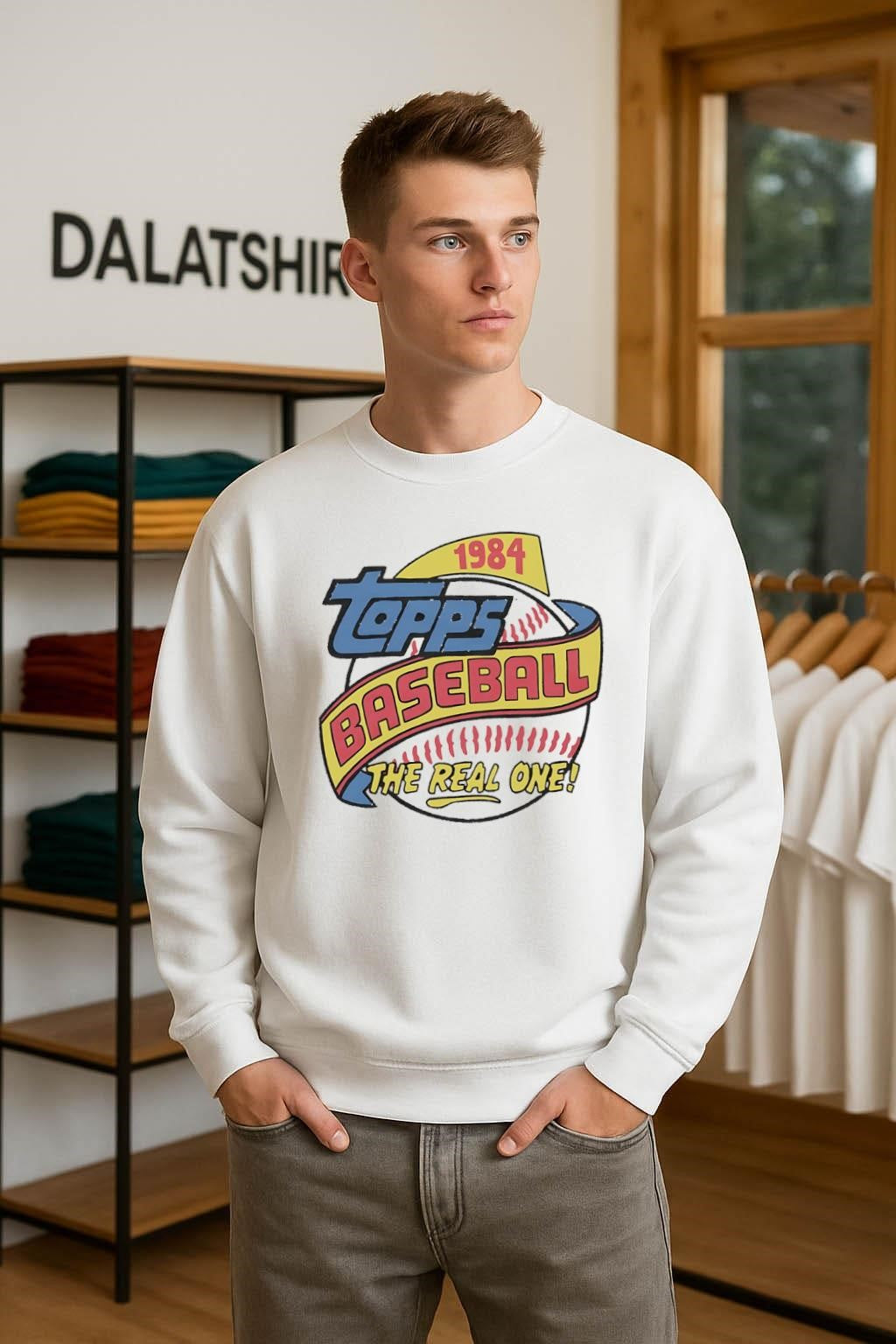 Topps Baseball 1984 the Real One Graphic shirt