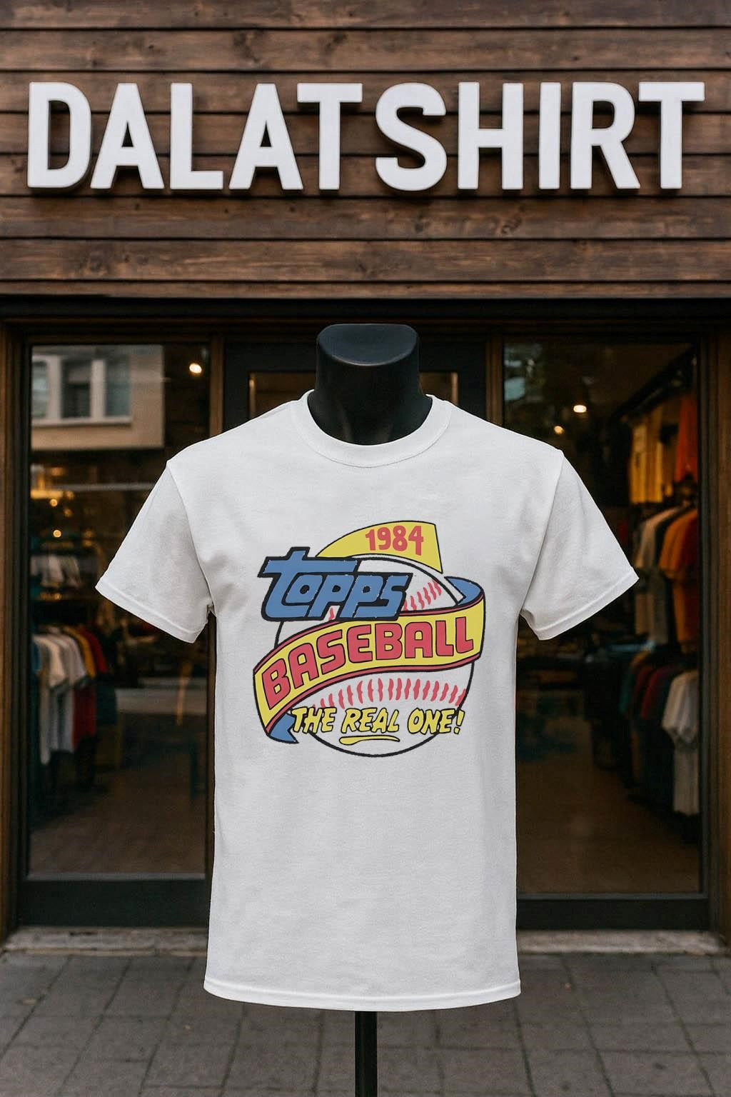 Topps Baseball 1984 the Real One Graphic shirt