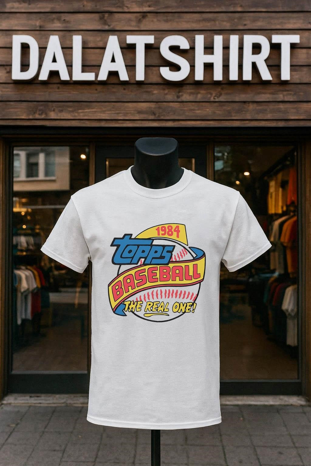 Topps Baseball 1984 the Real One Logo shirt