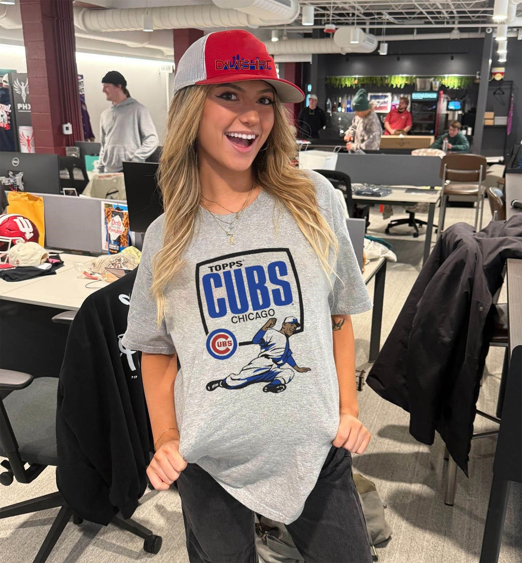 Topps Chicago Cubs Baseball Player Logo Graphic shirt