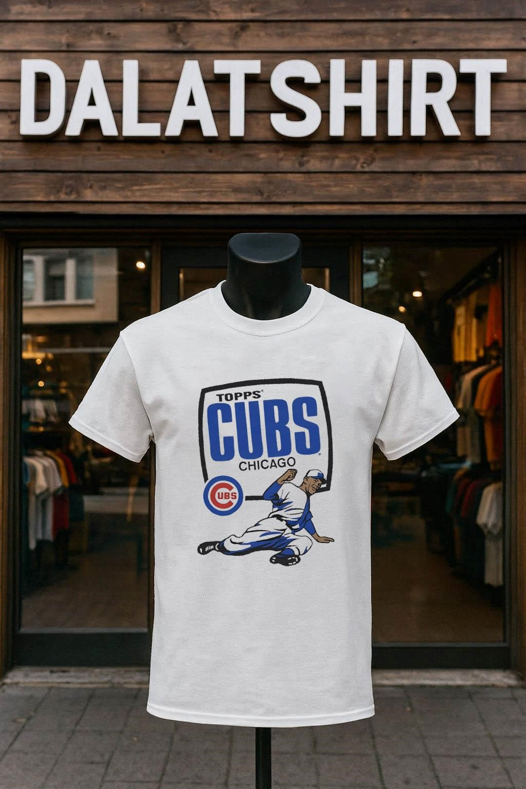Topps Chicago Cubs Baseball Player Logo Graphic shirt