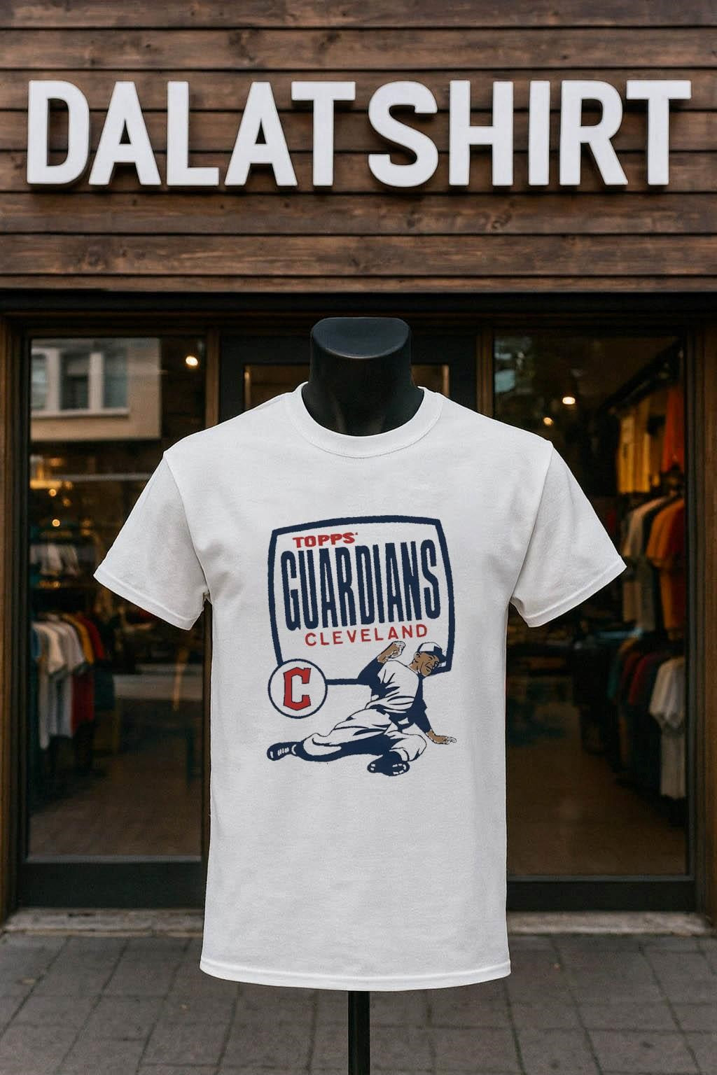 Topps Cleveland Guardians Baseball Player Logo Graphic shirt