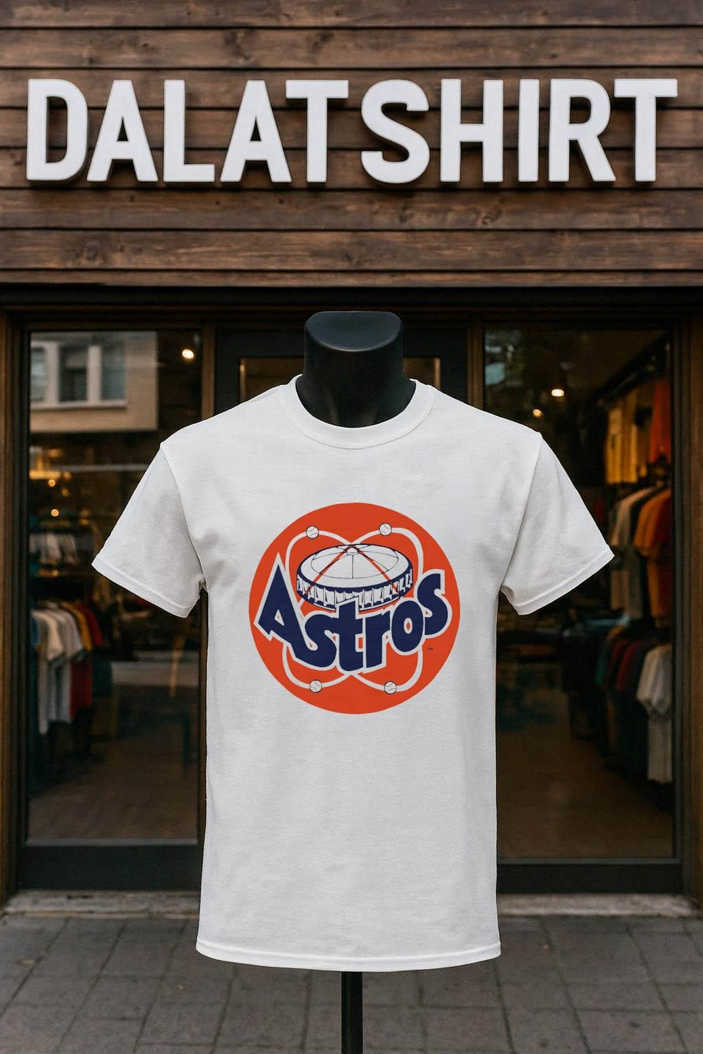 Topps Houston Astros Dome and Orbit Graphic Cotton shirt
