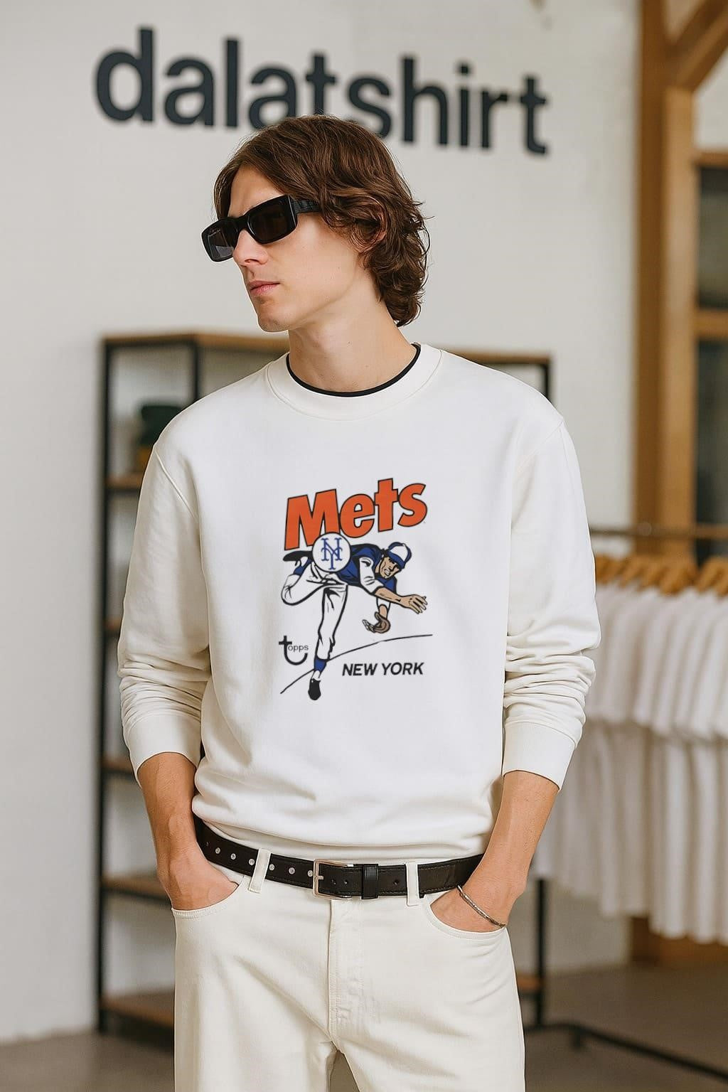 Topps Mets New York Pitcher NY Logo Graphic shirt